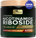 NAD Alternative of NMNH Supplement – Liposomal NAD + Resveratrol Supplement – NAD Supplements for Women and Men – Liposomal Nicotinamide Riboside 900mg for Energy &amp Healthy Aging - 80 Capsules