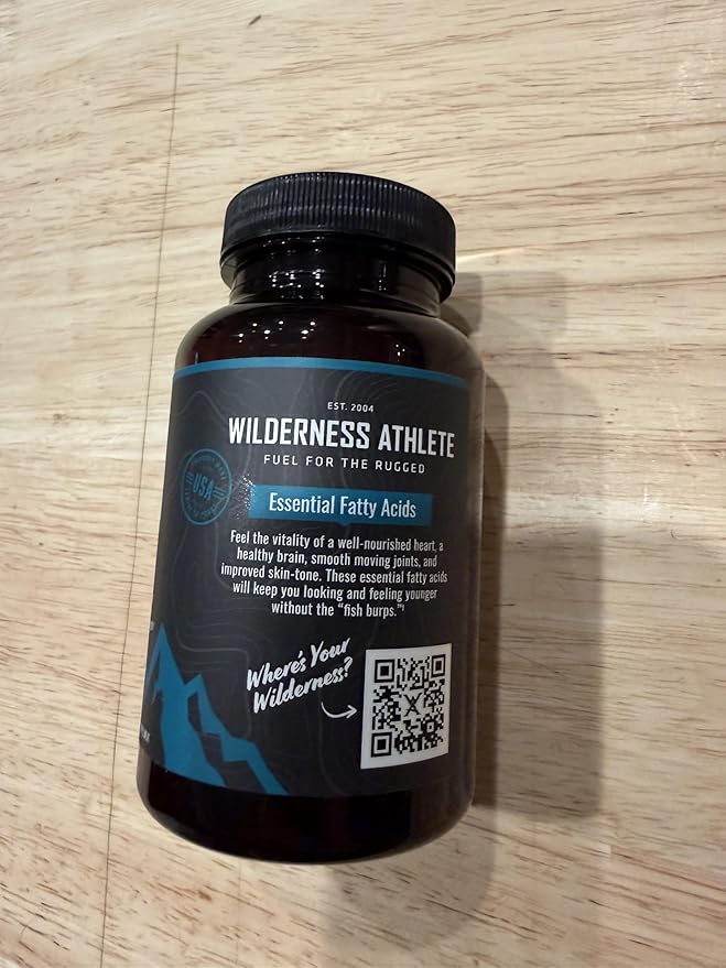 Wilderness Athlete - Omega 3 Fish Oil | Fatty Acid Supplements - 1800mg EPA DHA Omega 3 Supplement to Support Heart Health Brain Function and Skin Tone