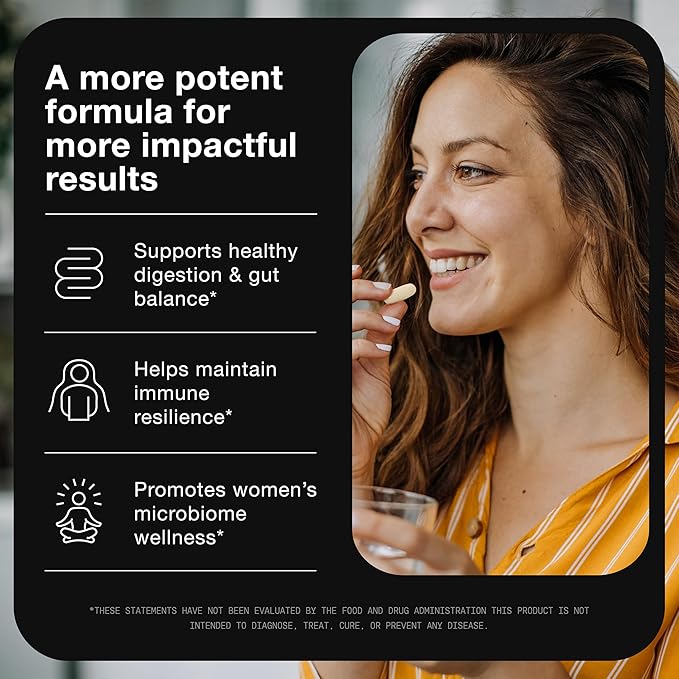 Toniiq Lactobacillus Rhamnosus – Ultra High Strength 100B CFU with Prebiotic FOS – Delayed Release Capsules – Third-Party Lab Tested – 60 Capsules