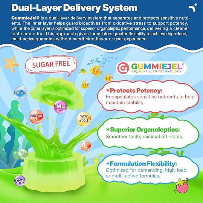 Sea Moss + Elderberry Gummies for Kids &amp Adults 19-IN-1 Super Food with Spirulina Algae Omega 3 Algae Calcium Ashwagandha Mushroom Vitamins D3 C for Immune Gut Bone Energy BrainVegan 6