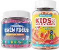 Calm Focus Magnesium with Omega 3 Gummies Age 4+ &amp Kids Multivitamin Gummies