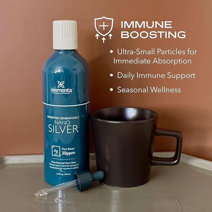 Elementa Silver- Nano Silver Liquid 16 oz. | Natural Immune Support