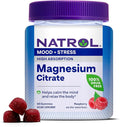Natrol Magnesium Citrate High Absorption Magnesium Supplement for Mood and Stress Helps Calm The Mind and Relax The Body 60 Raspberry-Flavored Gummies Up to a 30 Day Supply