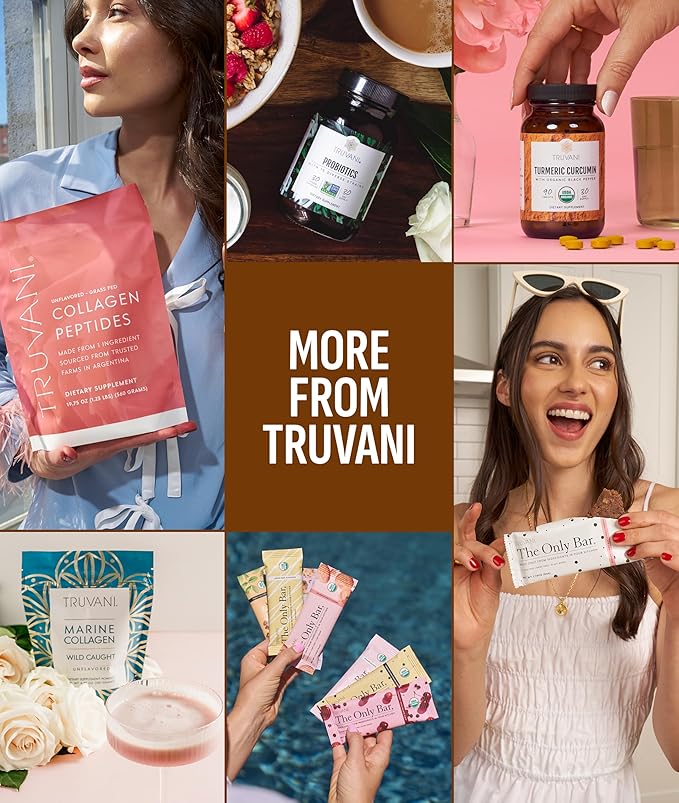 Truvani Protein + Energy Drink Mix with 87mg Caffeine | Chocolate Mocha | 12g Organic Plant Based Protein | 20 Servings | USDA Organic Coffee Powder &amp Adaptogens | Gluten &amp Dairy Free | Vegan