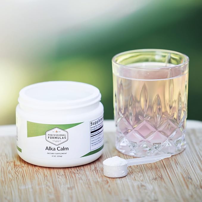 Professional Formulas Alka Calm – Effervescent Magnesium &amp Potassium Powder with Vitamin C – Supports Hydration Muscle Relaxation Nerve Function &amp Energy – Raspberry Lemonade – 55 Servings