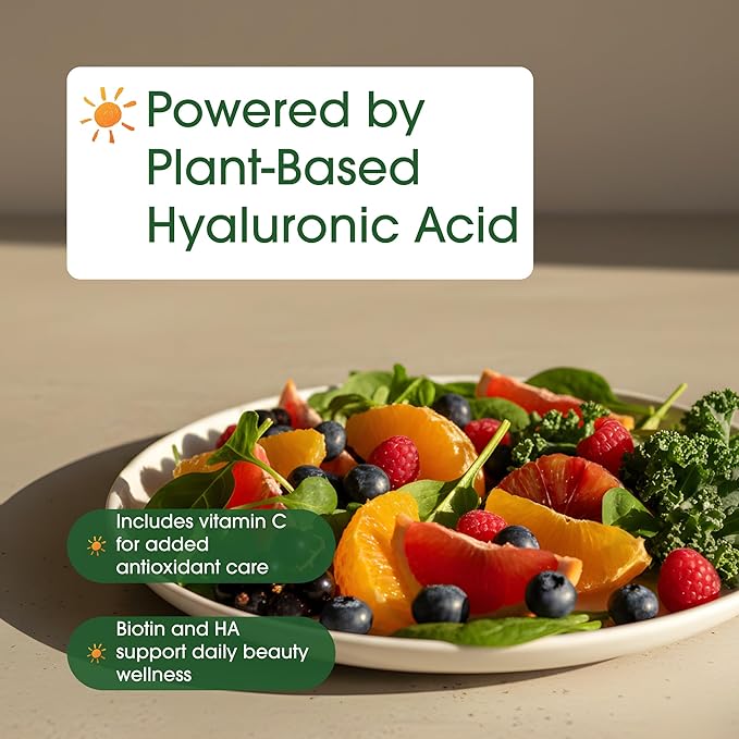 NatureBell Hyaluronic Acid 250mg - 240 Capsules - 250mg Hyaluronic Acid 5000mcg Biotin &amp 25 mg Vitamin C - Supports Skin Hair Bone Eye &amp Joint Health*