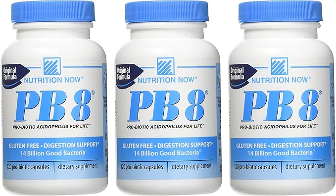 PB8 Acidophilus Probiotic 120 Count (Value Pack of 3)