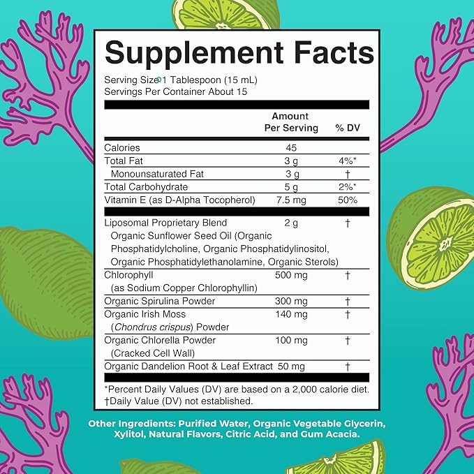 MaryRuth Organics Sea Moss Liposomal (Limeade) &amp Women's Multivitamin + Hair Growth (Peach) | Clean Label Project Verified® | Vitamins for Energy Beauty &amp Overall Health | Vegan Gluten-Free