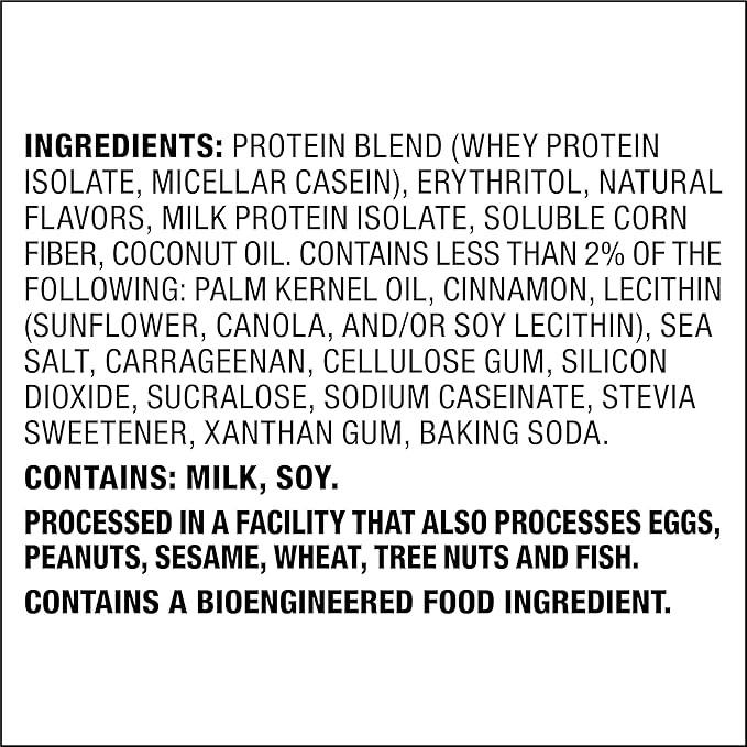 Quest Nutrition Cinnamon Crunch Protein Powder 20g Protein 2g Net Carb 1g Sugar Low Carb Gluten Free 1.6 Pound 24 Servings