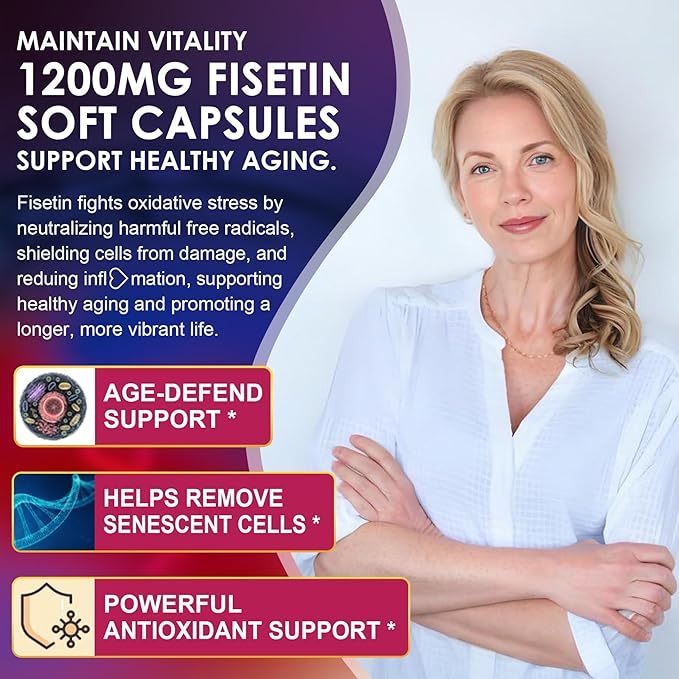 Fisetin Supplement Potassium Citrate Gummies 2 Pack