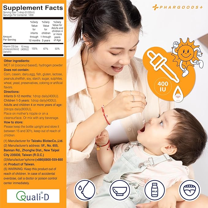 Baby Vitamin D3 Drops+Kids’ Fish Oil Softgels–Complete Daily Nutrition for Babies &amp Kids–Immune Bone Brain &amp Vision Support–Pediatrician Developed–1200 Vitamin D Servings+60 Softgels
