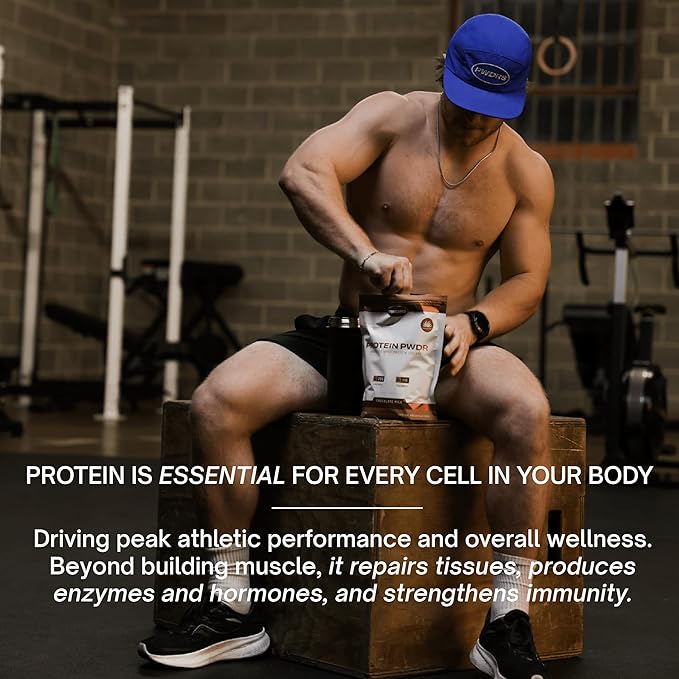 PWDRS Protein Powder | 100% Grass-Fed Whey Protein Isolate | 22g of Protein No Added Sugar | Non-GMO Gluten Free No Sucralose All Natural | 1.25 lbs (Mint Chip)