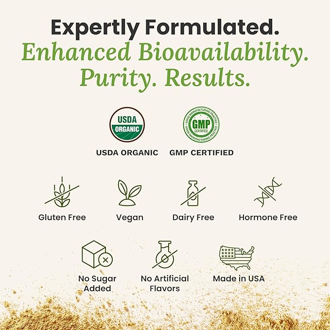 Daily Detox Greens Powder Organic Superfood Supplement for Detox Gut Health Energy Immune Support Overall Wellness Gluten Free Multivitamin Drink Mix Vegan Non GMO 30 Servings
