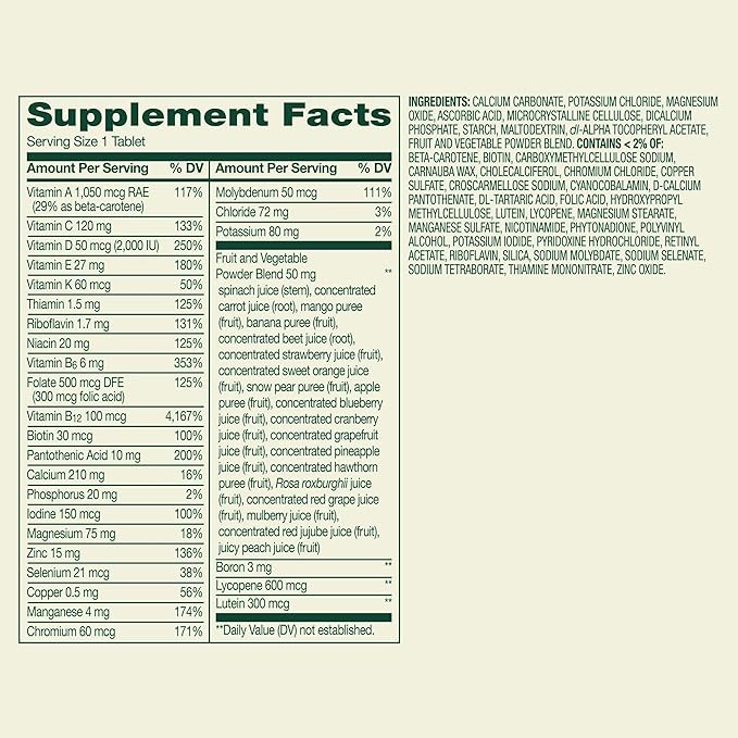 SUREFECT Spring Valley Men's 50+ Multivitamin - 150 Tablets - with Boron Lycopene &amp Superfood Blend - Supports Immune Heart Brain &amp Eye Health Support Organizer.