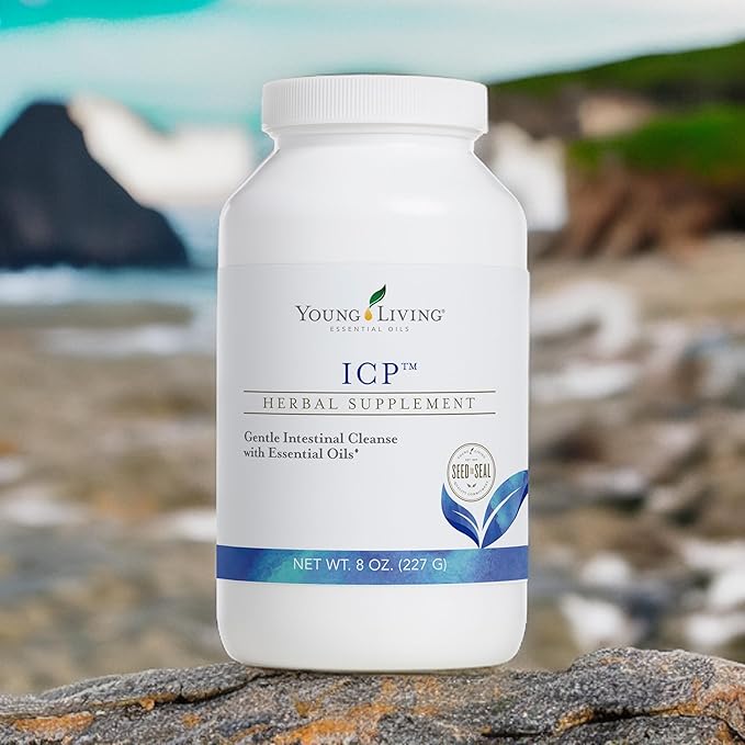 Young Living ICP 8oz. - Premium Essential Oils Nutrient Absorption Support Powder - Psyllium Fiber Supplement with Natural Soluble and Insoluble Fiber Blend
