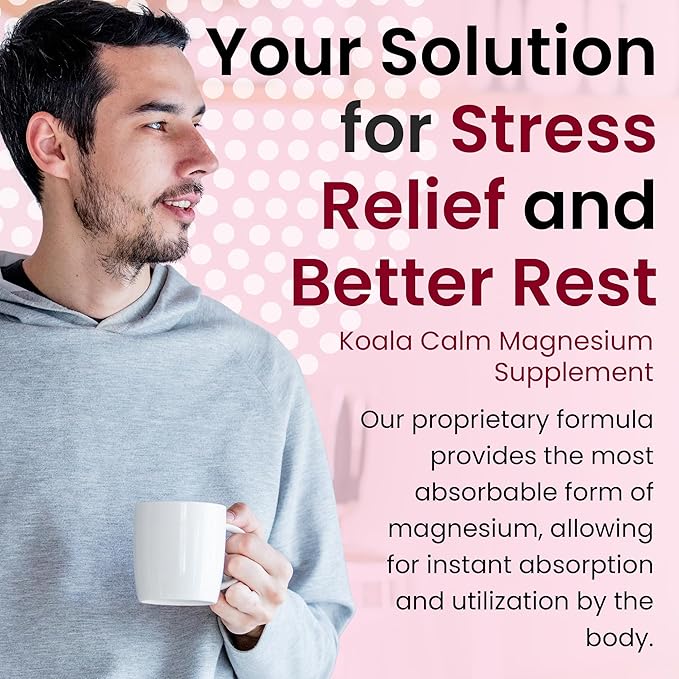 Calm Magnesium Powder - 400mg Magnesium Citrate Drink Mix for Relaxation Sleep Support &amp Muscle Relief Apple Cinnamon Flavor