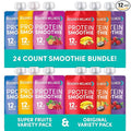 Designer Wellness Protein Smoothies Original Variety Pack &amp Super Fruits Variety Pack Bundle