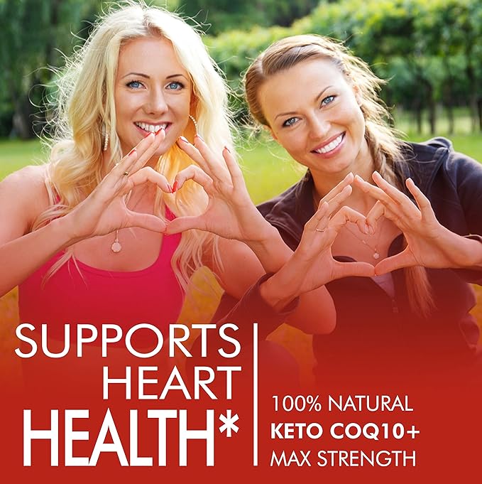 CoQ10 200mg - Fast Absorption Formula for Women and Men - Supports Healthy Heart - All Natural Coenzyme Q10 Supplement - Non GMO Made in USA - 30 Day Supply