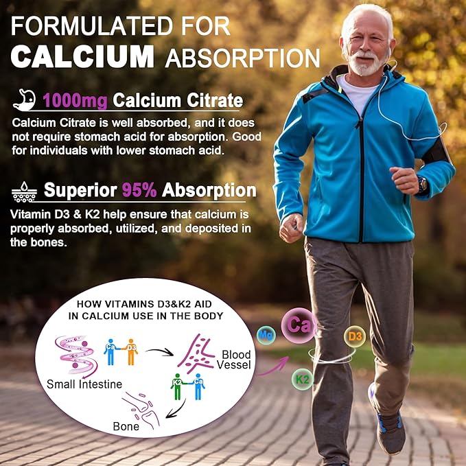 Calcium Citrate Gummies &amp Sea Moss Gummies for Kids &amp Adults