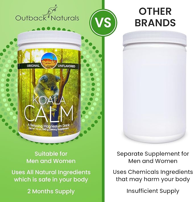 Calm Magnesium Powder - 400mg Pure Magnesium Citrate Drink Mix for Relaxation Sleep Support &amp Muscle Relief Unflavored