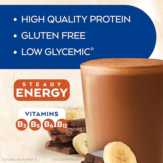 Atkins Vanilla Cream Meal Size Protein Shake 23g Protein &amp Chocolate Banana Protein Shake 15g Protein Low Glycemic 4g Net Carb 2g Sugar Keto Friendly 12 Count