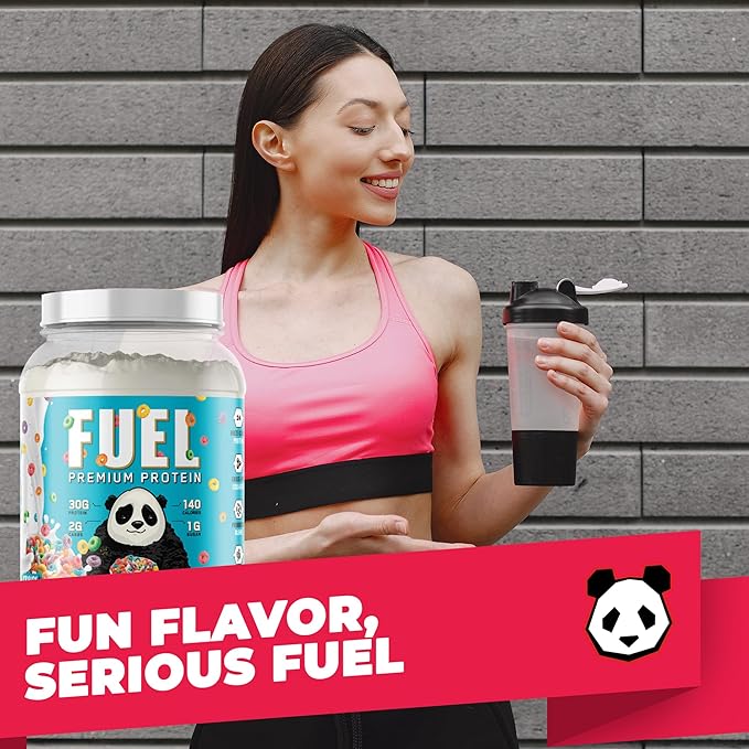 Underground Bio Labs Panda Fuel Premium Protein WheyHydrolyzed CollagenCaseinProbiotics Enzymes Keto FriendlyTime Release 25 Servings (2.5 Pound Fruity Cereal)