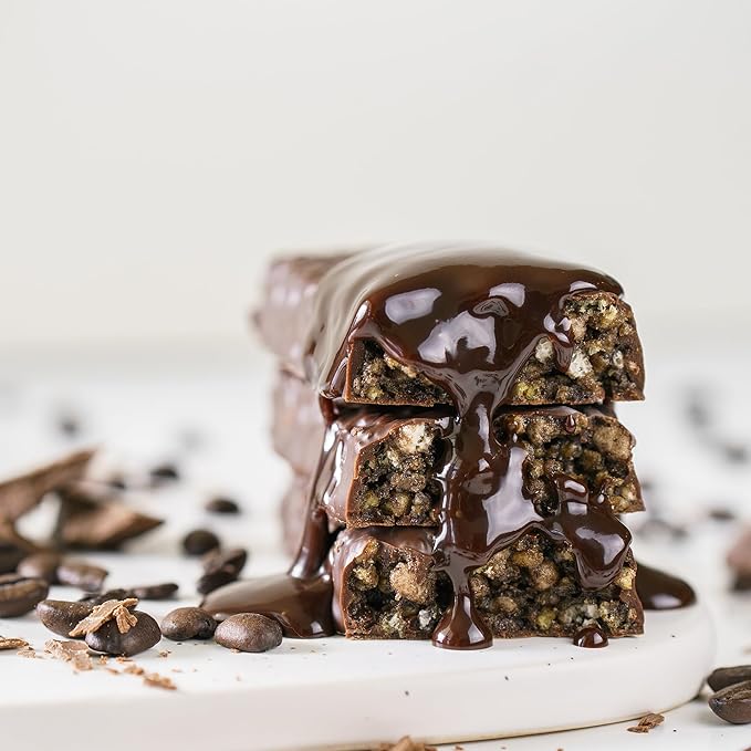Nugo Slim Dark Chocolate Espresso 16g Vegan Protein 3g Sugar 7g Fiber Low Net Carb Keto Friendly Gluten Free 24 Count