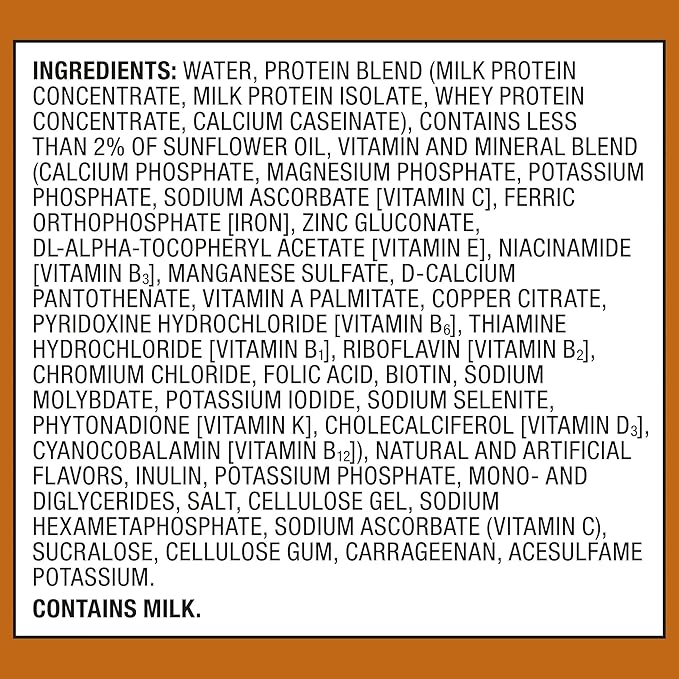 Equate High Performance Protein Shake Meal Replacement 30g Protein Low Sugar Gluten Free Lactose Free Nutritional Shake Ready to Drink for Workout Recovery and Muscle Gain 11 oz