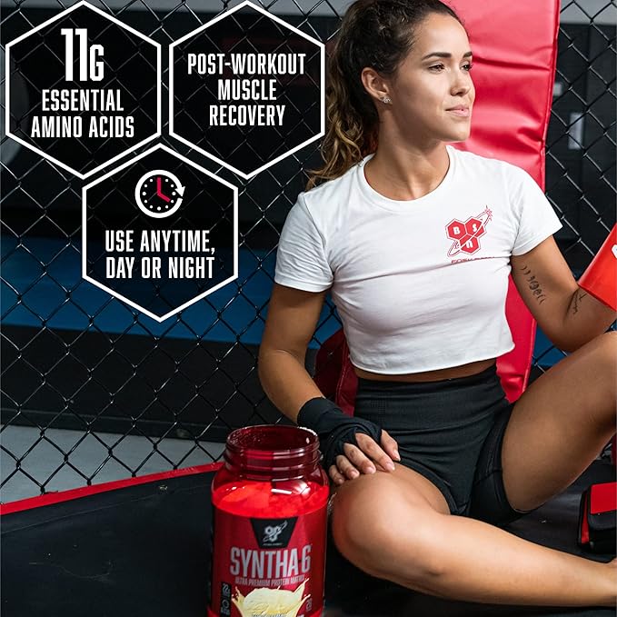 BSN SYNTHA-6 EDGE Protein Powder Cookies n Cream Flavored Powder with Hydrolyzed Whey Micellar Casein for Muscle Gain Low Sugar 24g Protein Cookies &amp Cream 28 Servings 2.47 Pound (Pack of