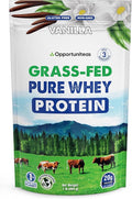 Opportuniteas Grass Fed Whey Protein Powder Concentrate - Vanilla - Pure Protein Supplement - Non GMO Hormone Free &amp Gluten Free - 1lb