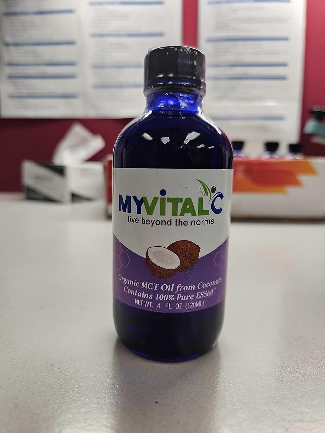 MyVitalC Combo - ESS60 Organic MCT Coconut Oil &amp Extra Virgin Olive Oil - Pack of 2