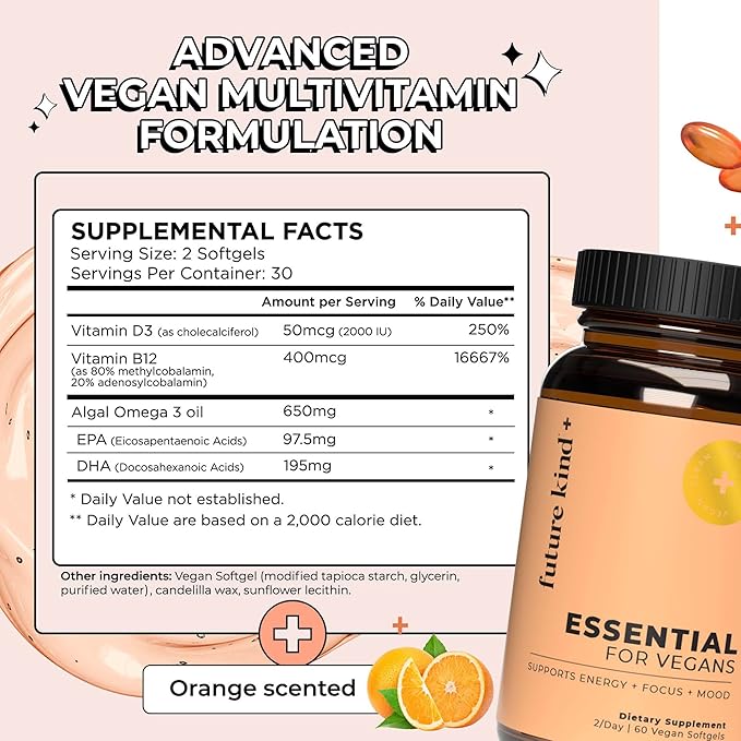 Future Kind Best Sellers Bundle | Vegan Multivitamins and Collagen Booster | Vegan Multivitamins for Women and Men with B12 Omega 3 and Vitamin D3 | Collagen Supports Skin Hair and Nail Health