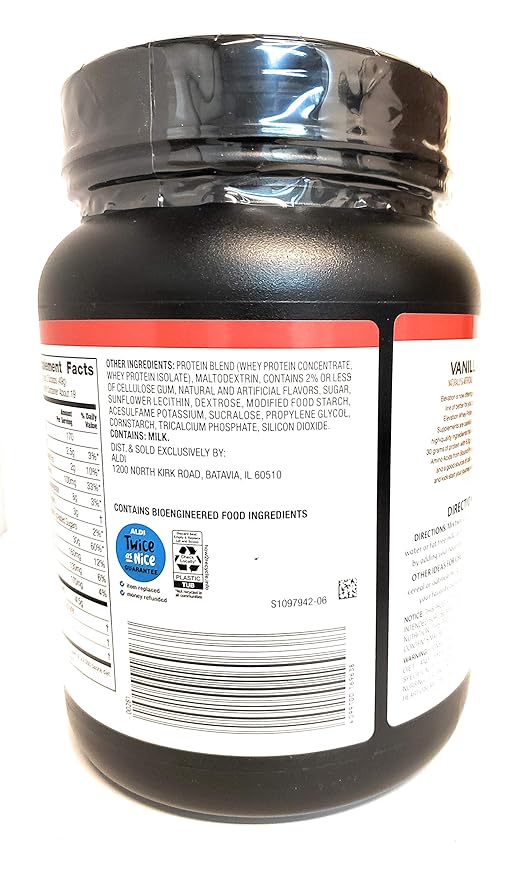 Elevation by Millville Vanilla Protein Powder 32oz pack of 1