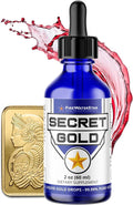 FWS Colloidal Gold Liquid Drops Ascension Meditation Spiritual Aid Brain Boost Enhance Awareness Clarity Dreams Intuition Made from 99.99% Pure Swiss Gold 100 ppm Ruby Red Real 24K