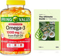 Spring Valley Omega-3 from Fish Oil 1000 mg Maximum Care 120 Count + Exclusive VitaMax Vitamin Guide (2 Items)