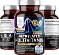 Number One Nutrition Methylated Multivitamin for Women &amp Men Natural Daily Multivitamins with Folate Vitamin B12 Vitamin B2 and B6 Non-GMO Gluten-Free 120 Caps