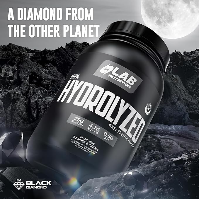 100% Hydrolyzed Whey Protein Isolate (5 Pounds Vanilla Flavor) 25gr of Protein Build Muscle Lean Muscle Growth Easy Digestion Gluten Free Lactose Free Fast Absorbing.