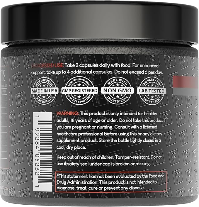 Formulation Factory Primal Power 10-in-1 Grass-Fed Organ Supplement with Beef Liver Heart Marrow Testicle Kidney Supports Vitality Hormones Energy Immunity (4 Month Supply 240 Capsules)