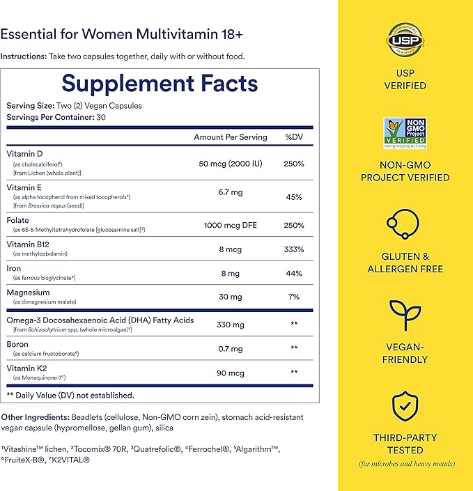Ritual Multivitamin for Women 18+ &amp Daily Gut Health Support 30 Days Supply