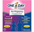 One A Day Men's &amp Women's Pre-Pregnancy Multivitamin Softgel including Vitamins A Vitamin C Vitamin D B6 B12 Folic Acid &amp more 30+30 Count Supplement for Before During and Postnatal