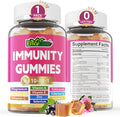 10 in 1 Immune Support Supplement Gummies w/Echinacea Elderberry Vitamin C and Zinc Selenium Vitamin D3 5000IU Magnesium Daily Immune Booster Multivitamin for Antioxidant Bone Energy 1 Pack