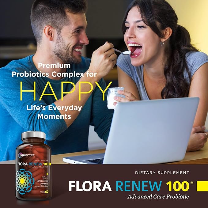 100 Billion Probiotics - 15-Strain Probiotic for Women &amp Men DRCaps Delayed Release Prebiotics L-Glutamine Apple Pectin Gut Lining Support Shelf Stable Non-GMO 60 Vegan Capsules for Adults