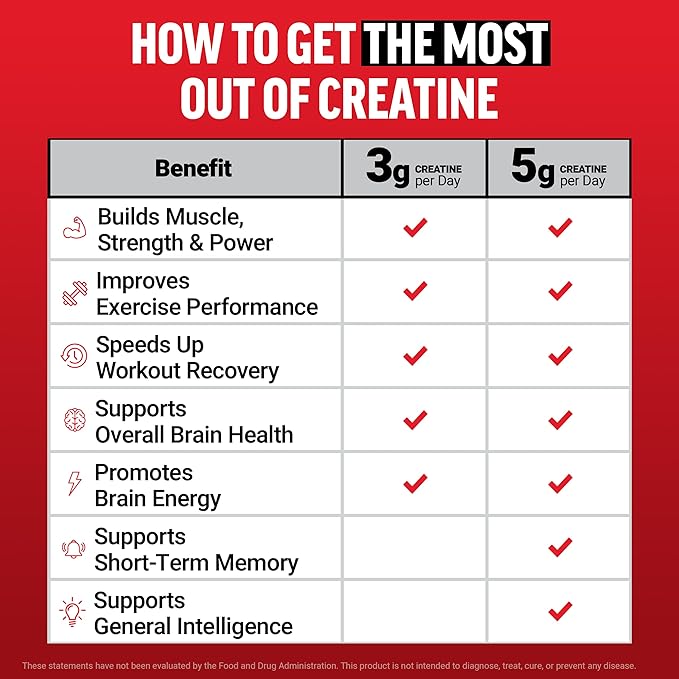 Force Factor Creatine Monohydrate Gummies NSF Certified 5g Dose for Men &amp Women to Support Muscle Strength Recovery Cognitive Health &amp Memory Packaging May Vary Blue Raspberry 150 Gumm