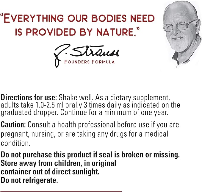 Strauss Naturals Heart Drops – Heart Health Supplements w/Garlic Supplements &amp Premium Aged Garlic Extract to Help Maintain a Healthy Cardiovascular System - Vegan &amp Non-GMO – Cinnamon 100ml