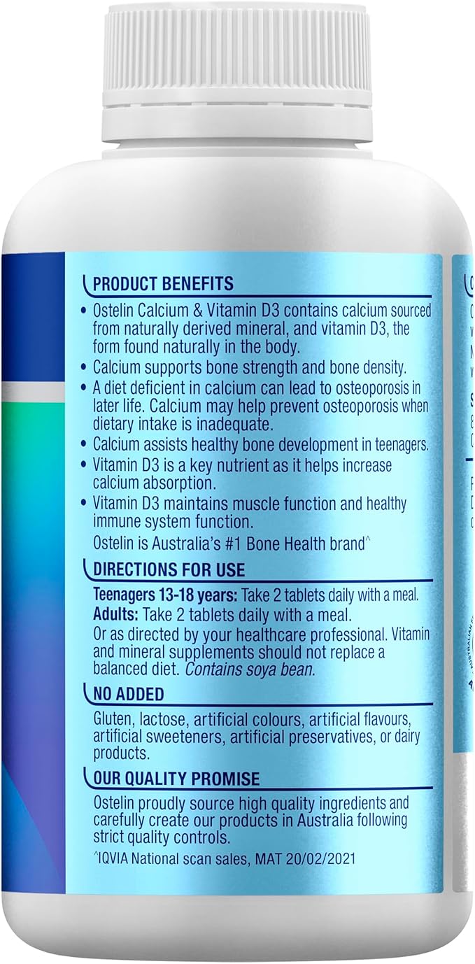 Vitamin D Plus Calcium x 250 Tablets