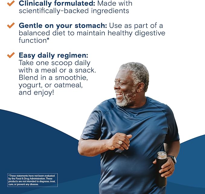Bariatric Fusion GLP-1 Gut Health Booster | High Fiber GLP1 Booster | Prebiotic Fiber GLP-1 Supplement Powder for Women &amp Men | 20 Servings