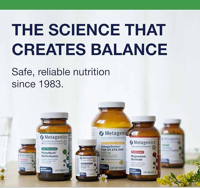Metagenics UltraFlora Probiotic + Multivitamin - All-in-One Daily Gut Health &amp Digestive Balance Support* - Clinically Tested Probiotic Blend with 17 Essential Nutrients - Gluten-Free - 30 Capsule