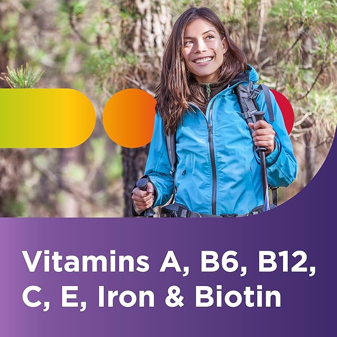 Centrum Multivitamin Tablet for Women Multivitamin/Multimineral Supplement with Iron Vitamin D3 B Vitamins and Antioxidant Vitamins C and E Gluten Free Non-GMO Ingredients - 200 Count