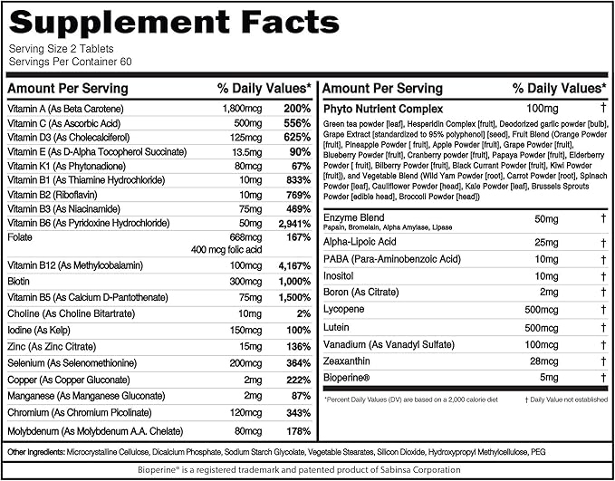 FLEXMODE Joint Supplement with Glucosamine Chondroitin MSM (30 Servings) Plus Advanced Daily Multivitamin for Men with Essential Vitamins Minerals &amp Phytonutrient Complex (60 Servings)