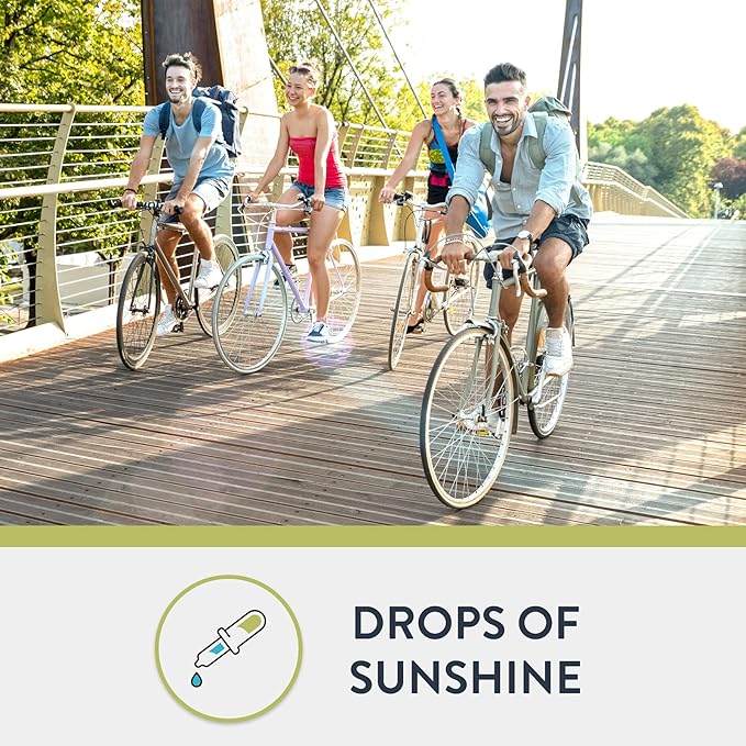 Mt. Angel Vitamins Everyday Liquid Sunshine - Liquid Vitamin D Drops - Easy-to-Use Vitamin D3 Drops with Natural Lemon Flavor (Non-GMO Vegan Soy-Free Gluten-Free) Made in The USA -1400 serv/Bottle